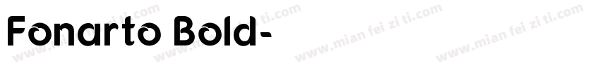 Fonarto Bold字体转换